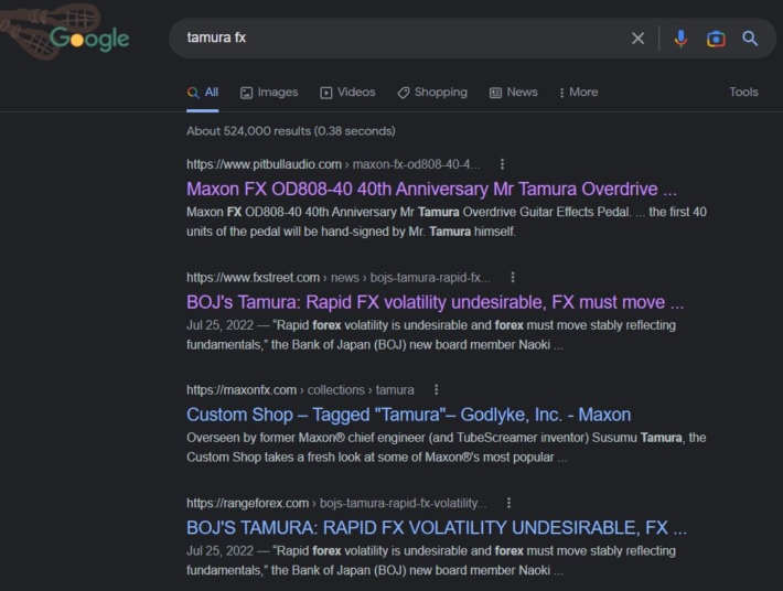 tamuraの検索結果