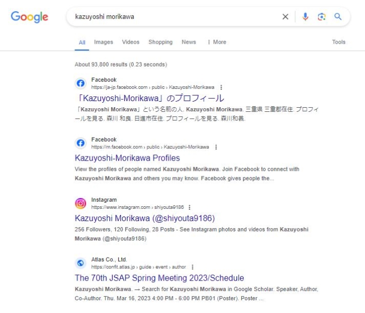 kazuyoshi morikawaの検索結果